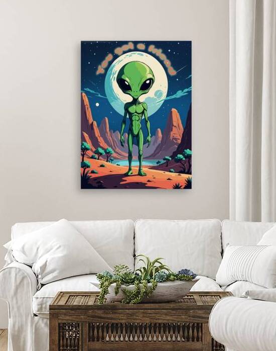 Alien Friend | Colorful Art by Dekel Bar