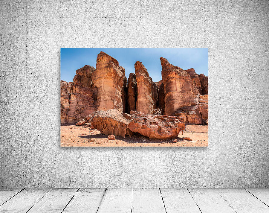 Rock Columns Wall Preview