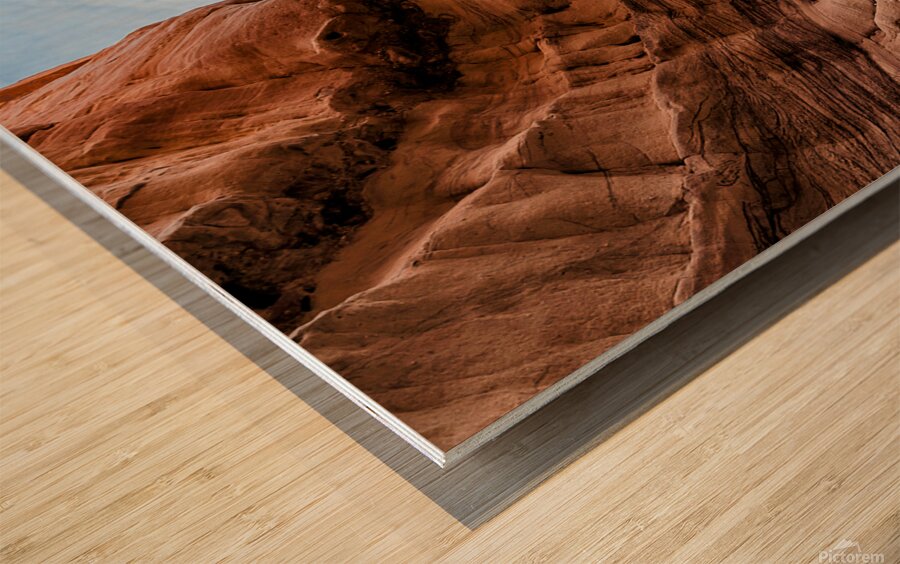 Inside a Canyon Wood print