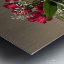 Dinner Table Roses Metal print