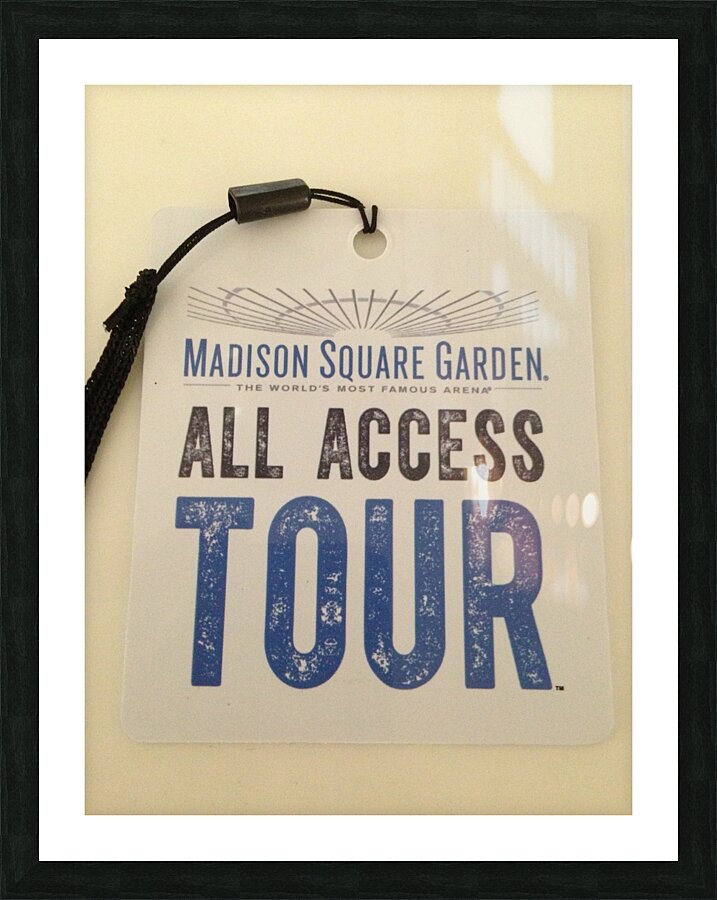 MSG Tour Picture Frame print