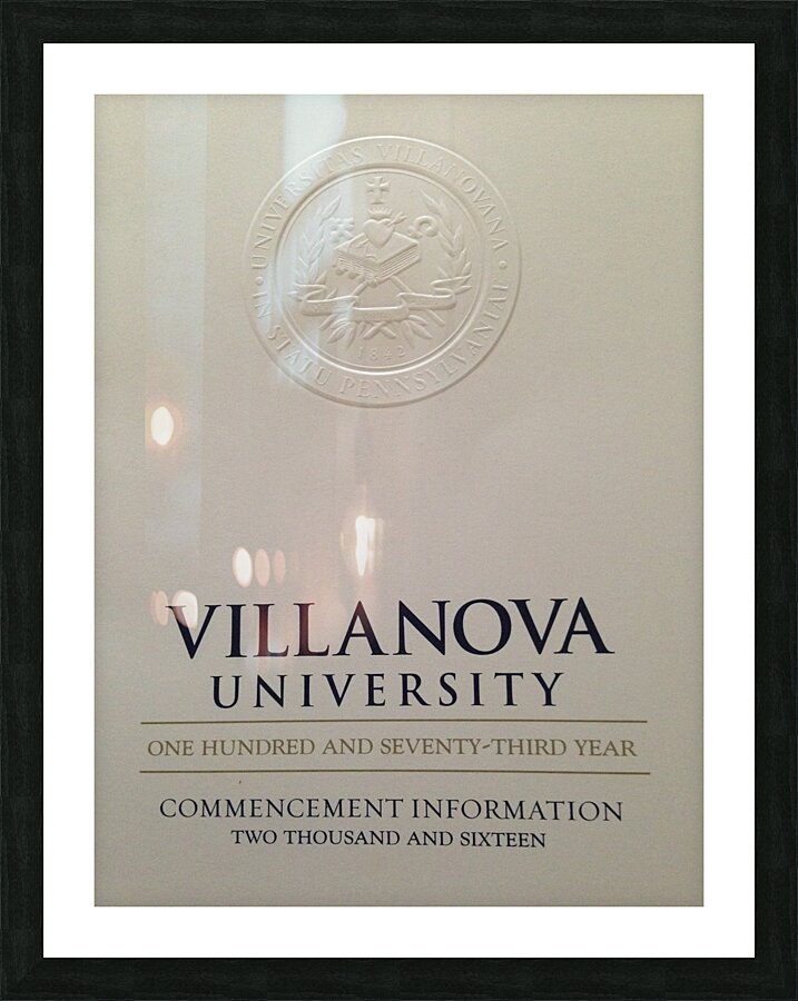 Villanova Commencement 2016 Picture Frame print