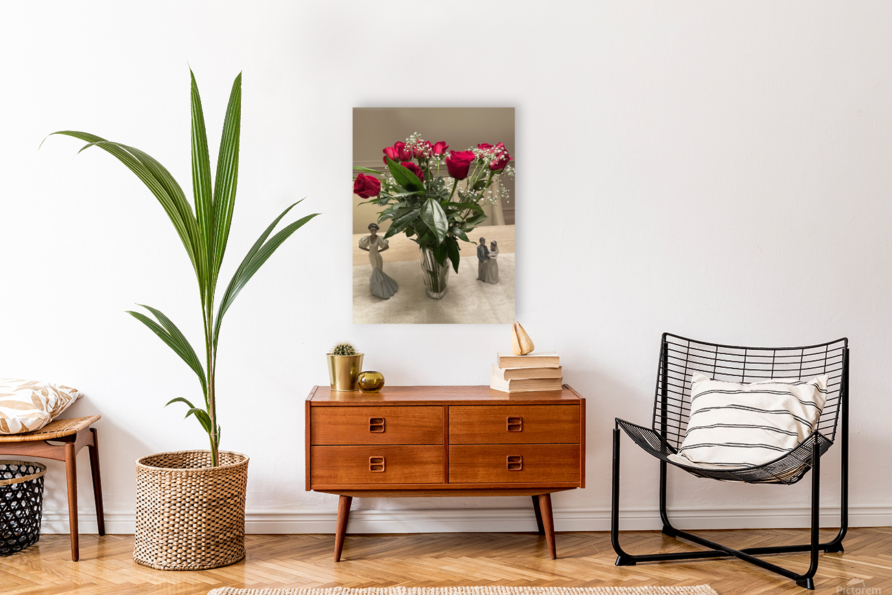 Dinner Table Roses Reproduction