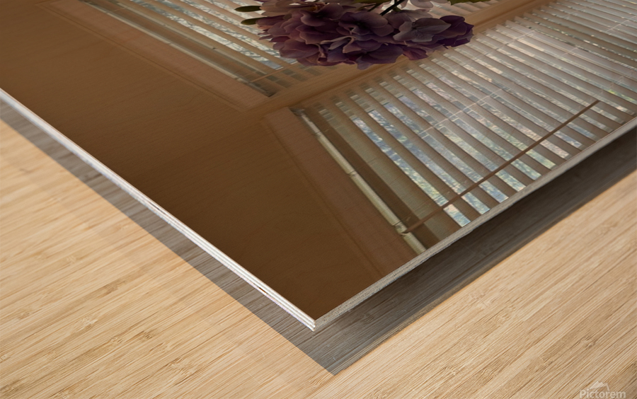 Flowers at Breakfast - 1 Wood print