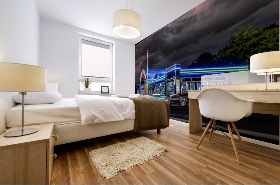 The Americana Diner Mural print