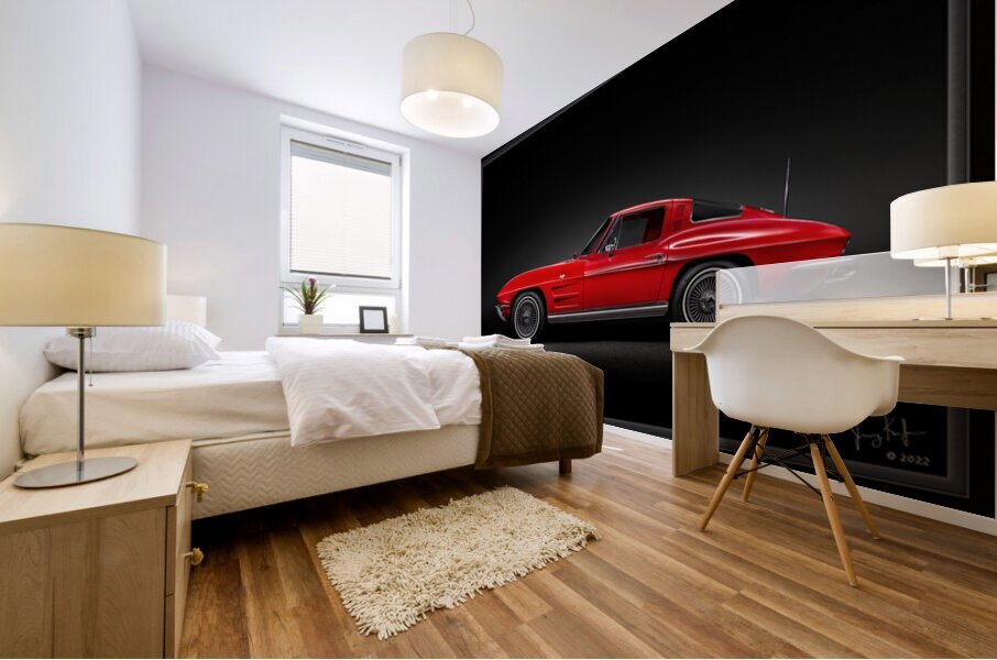 Scarlet Precision Mural print