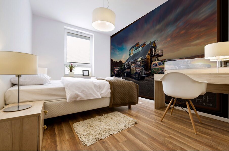 Twilight Over Nelson Mural print
