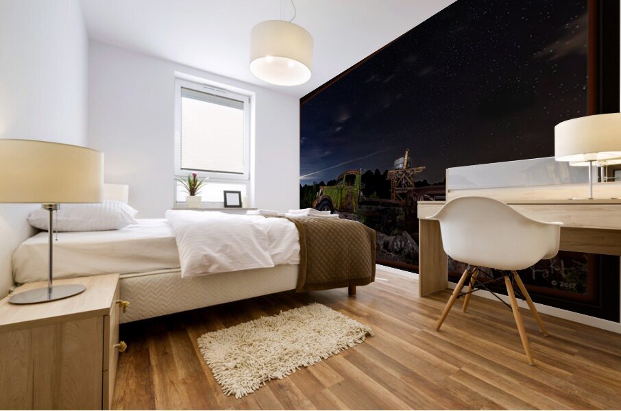 Stars Over Rust Mural print