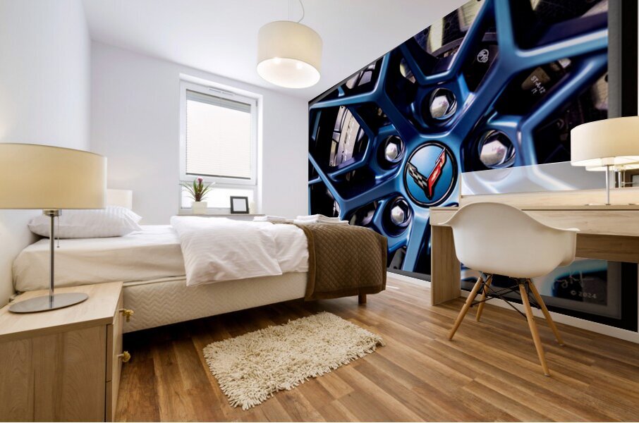 Blue Precision Mural print
