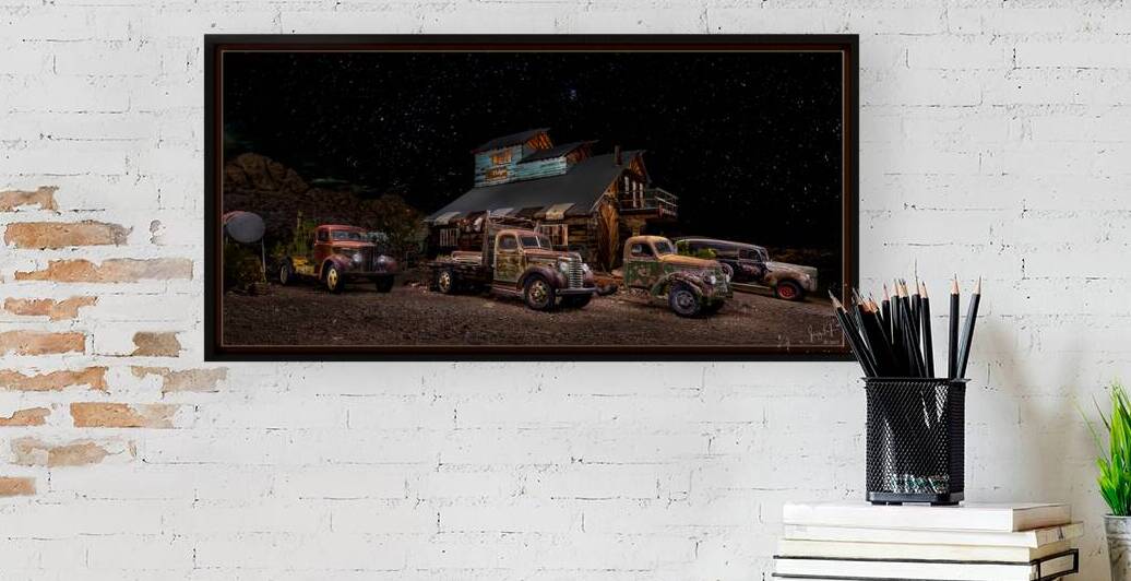 Ghost Trucks at Dusk by Jerry Keefer