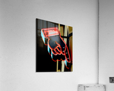 Neon Hand Pointing Down Acrylic Print