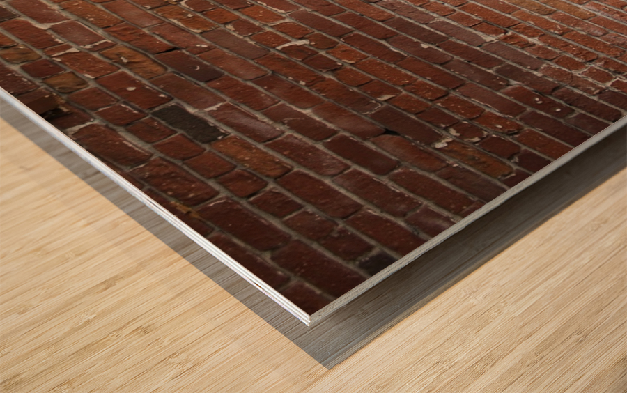 Brick Wall 02 Wood print