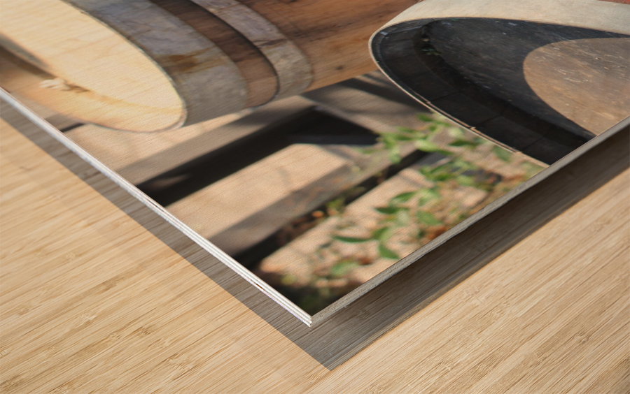 Wine Barrels 01 Wood print