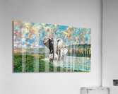 Elephant Family Acrylic Print