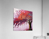 Crimson Cascade Acrylic Print