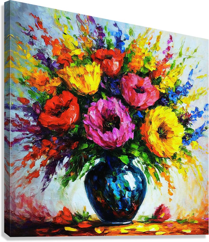 Floral Symphony Canvas Print