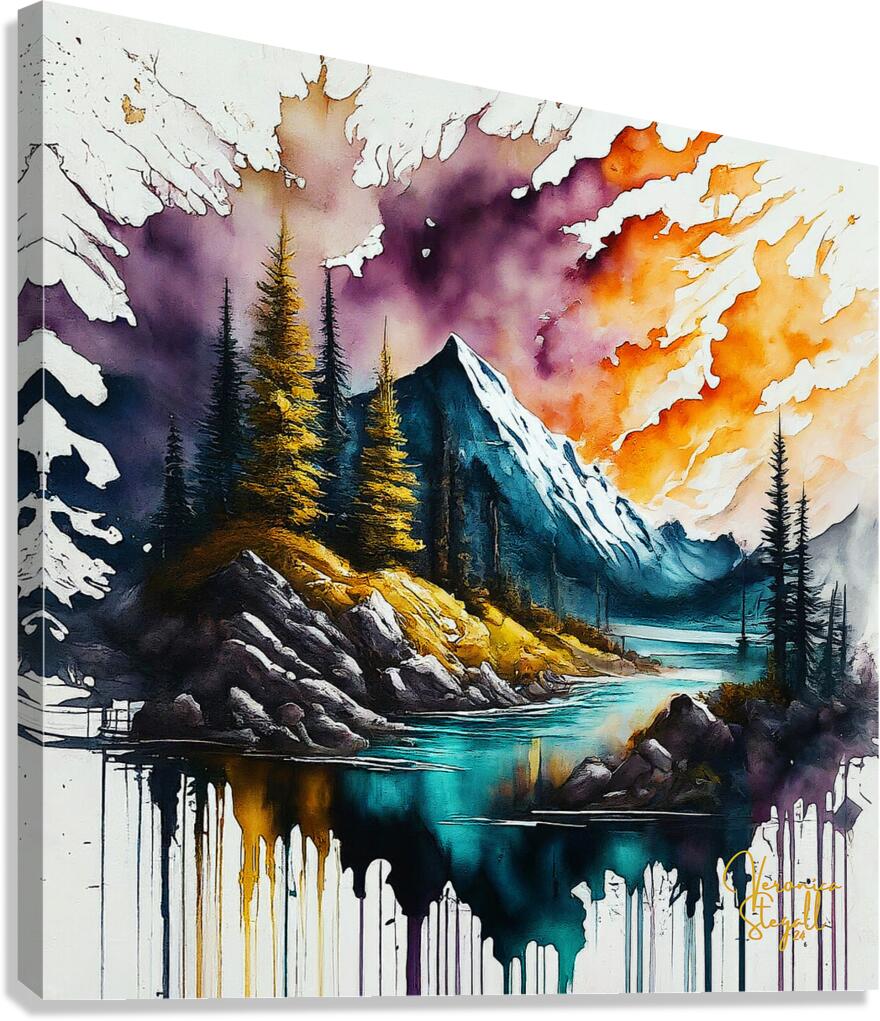 Serene Mountain Escape Canvas Print