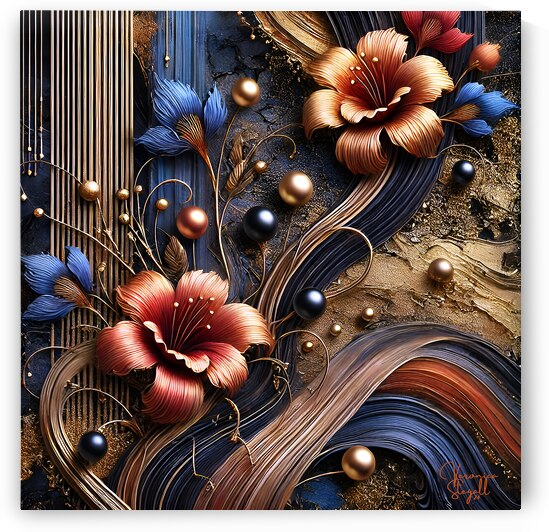 Metallic Bloom by Veronica Stegall