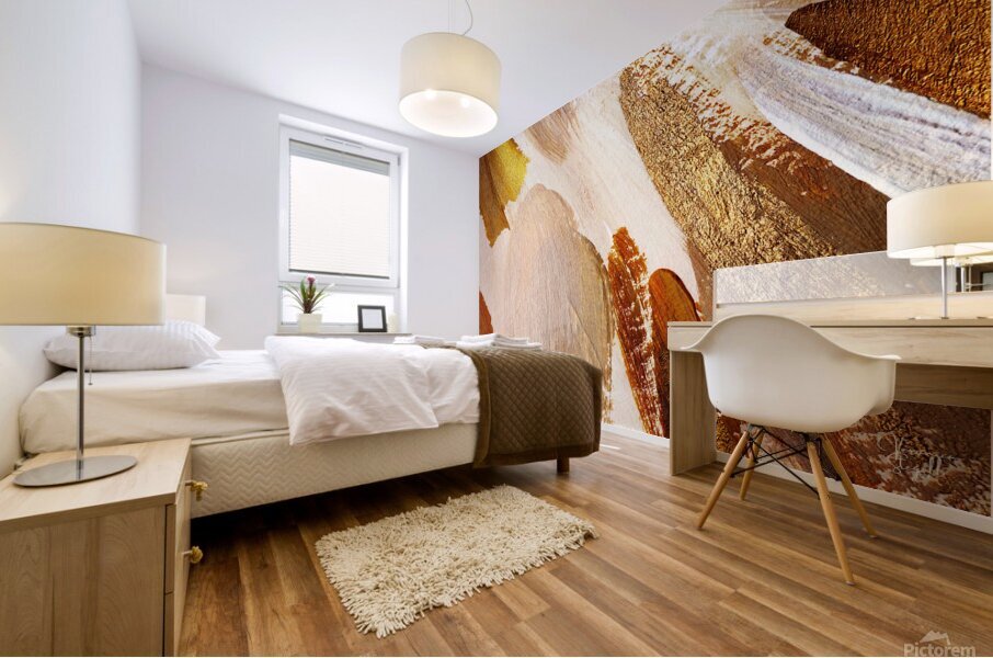 Metallic Abstract Mural print