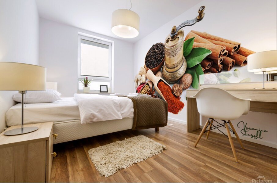 Timeless Elegance and Spice Mural print