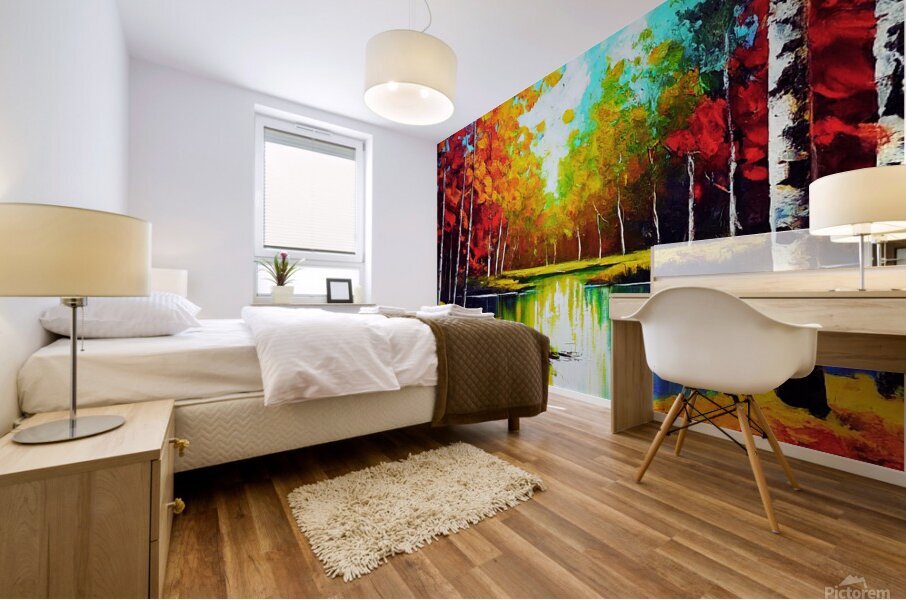 Autumns Reflection Mural print