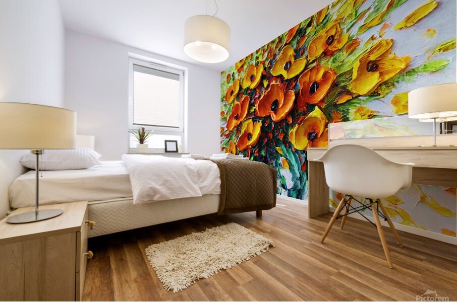Poppy Passion Mural print