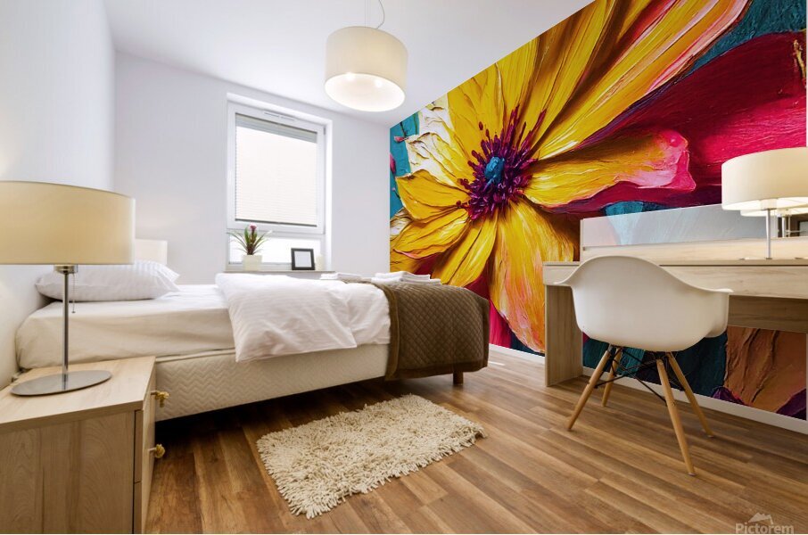 Radiant Bloom Mural print