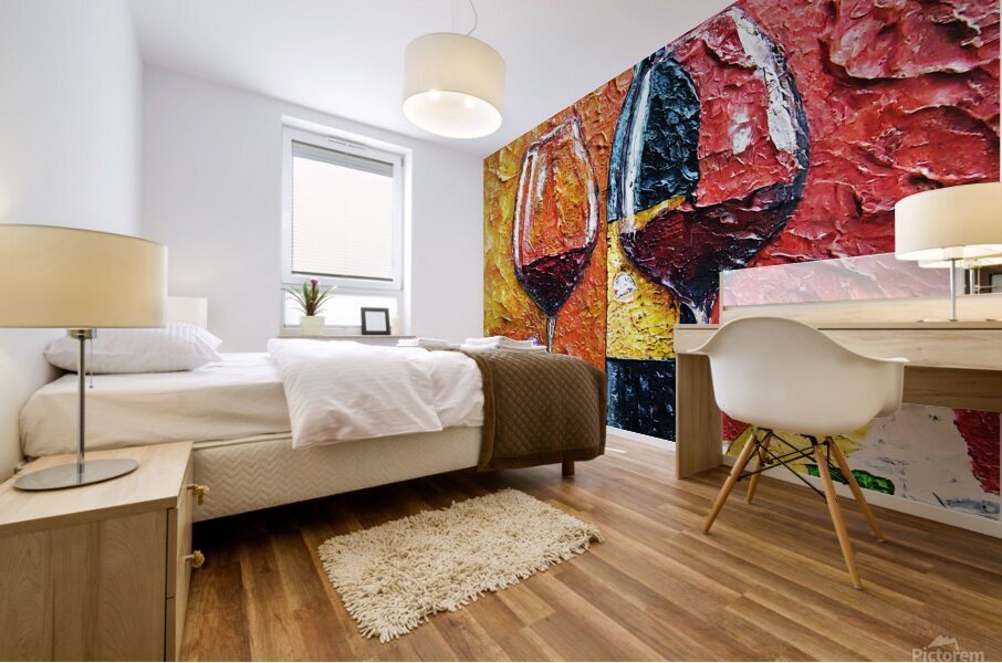 Red Wine Rhapsody Mural print