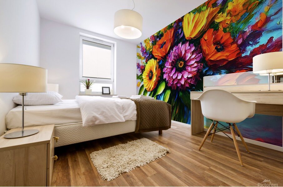 Vibrant Bouquet Impression murale