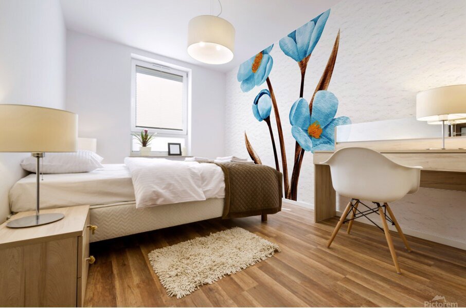 Tranquil Blossoms Mural print