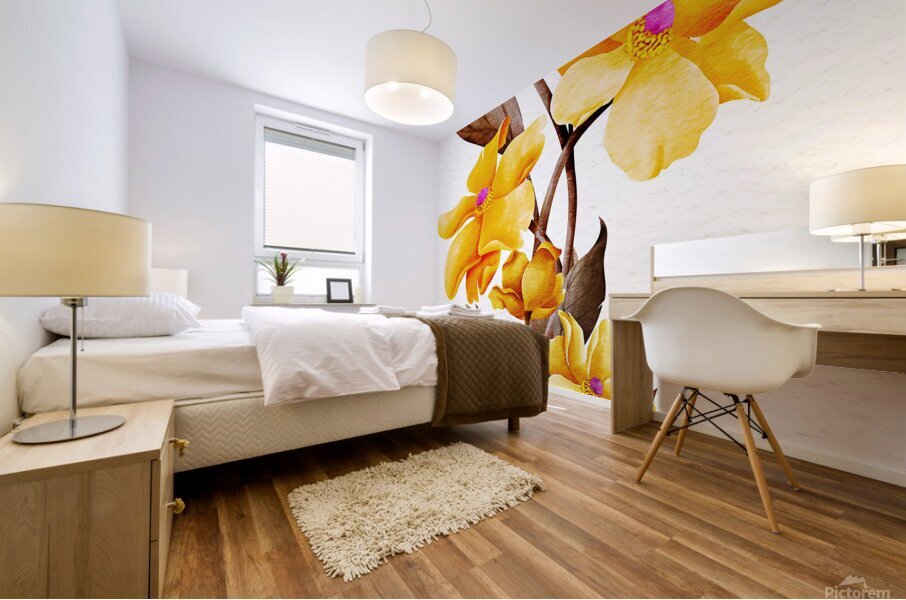 Golden Harmony Mural print