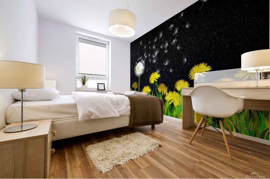 Dandelion Dreams Mural print