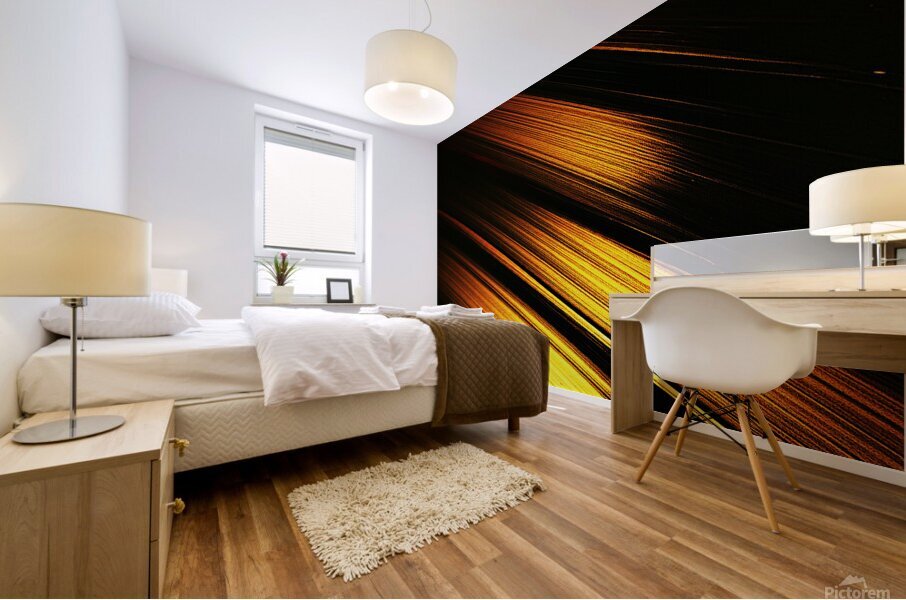 Golden Currents Mural print