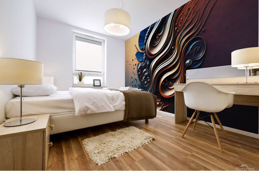 Metallic Dreamscape Mural print