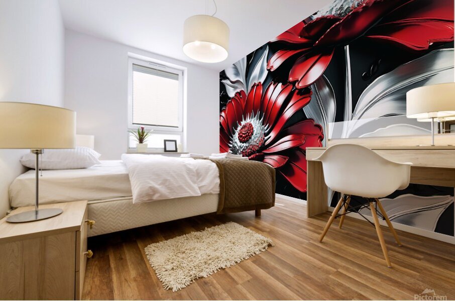 Red Passion Mural print