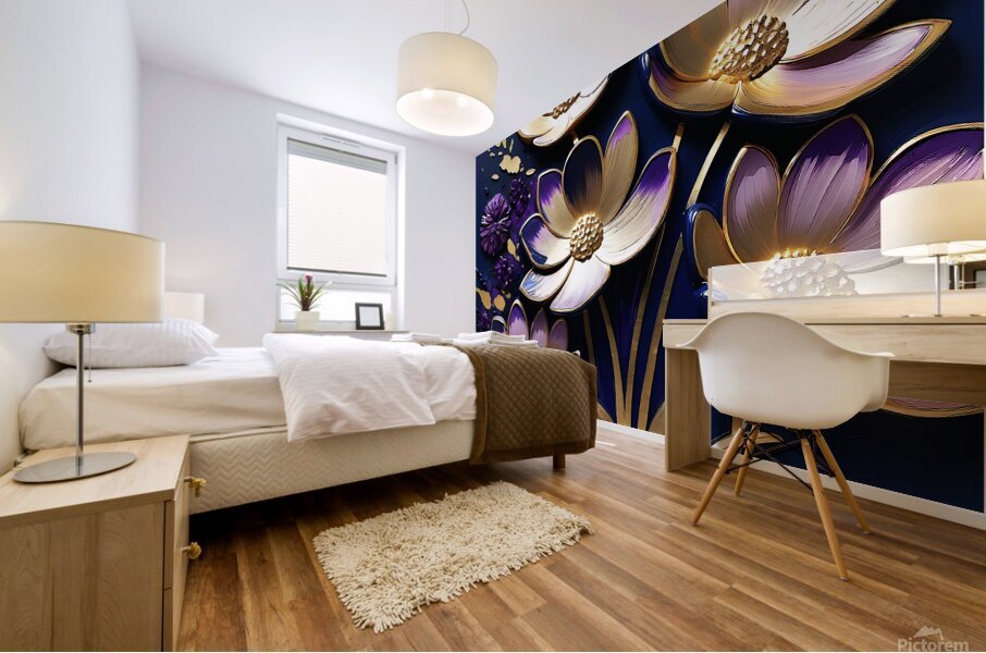 Royal Bloom Mural print