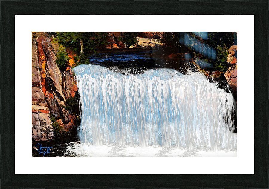 Cascading Waters Picture Frame print