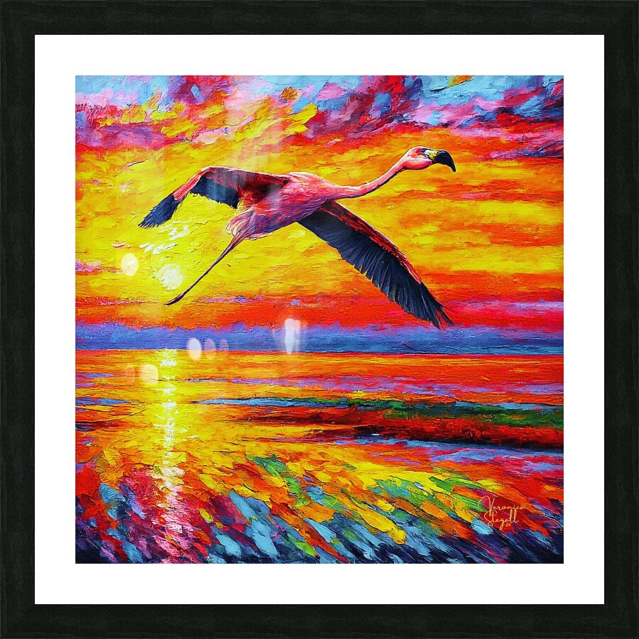 Flaming Horizons Picture Frame print