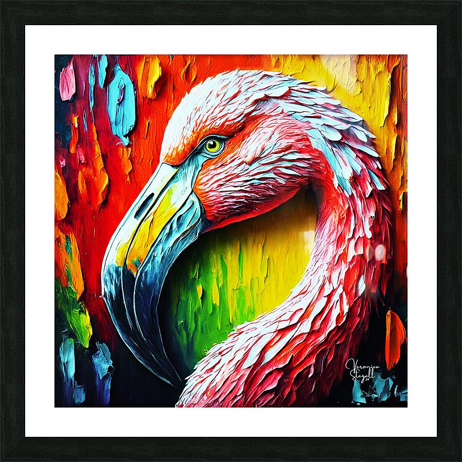 Flamingo Elegance Picture Frame print