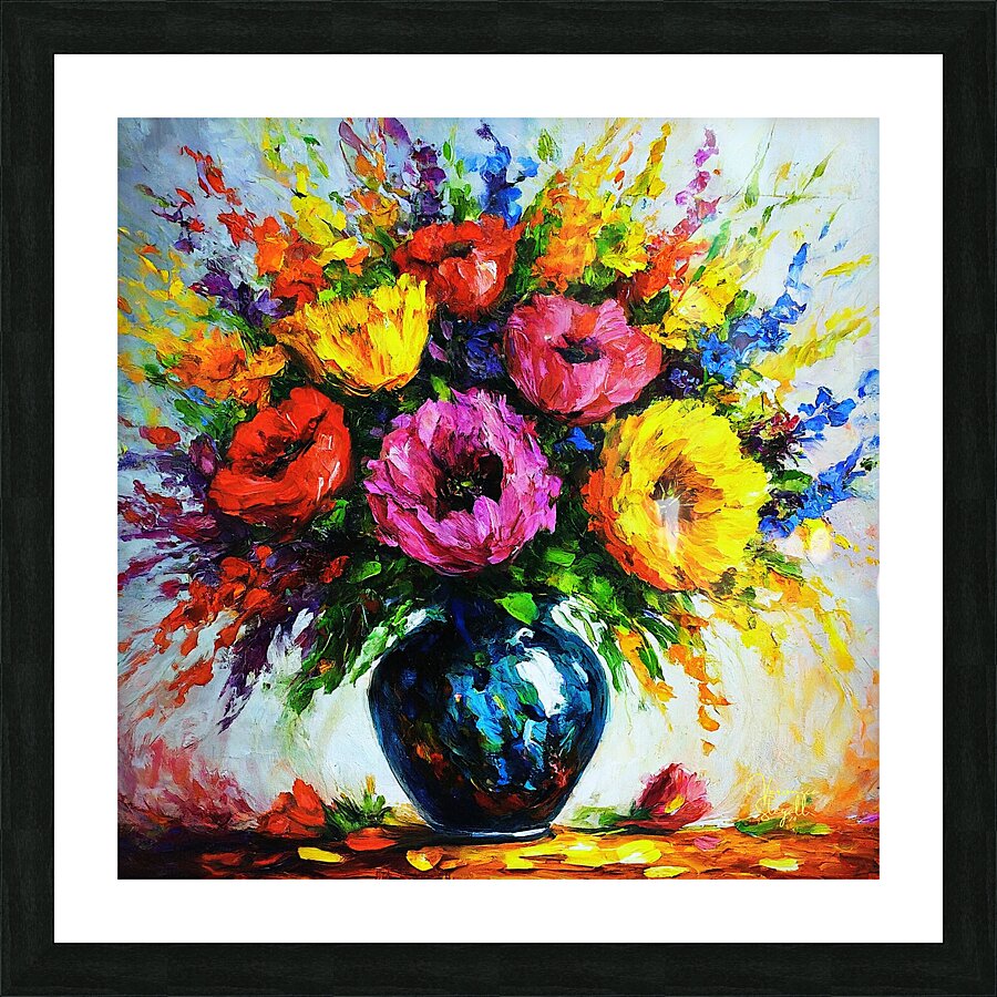 Floral Symphony Picture Frame print
