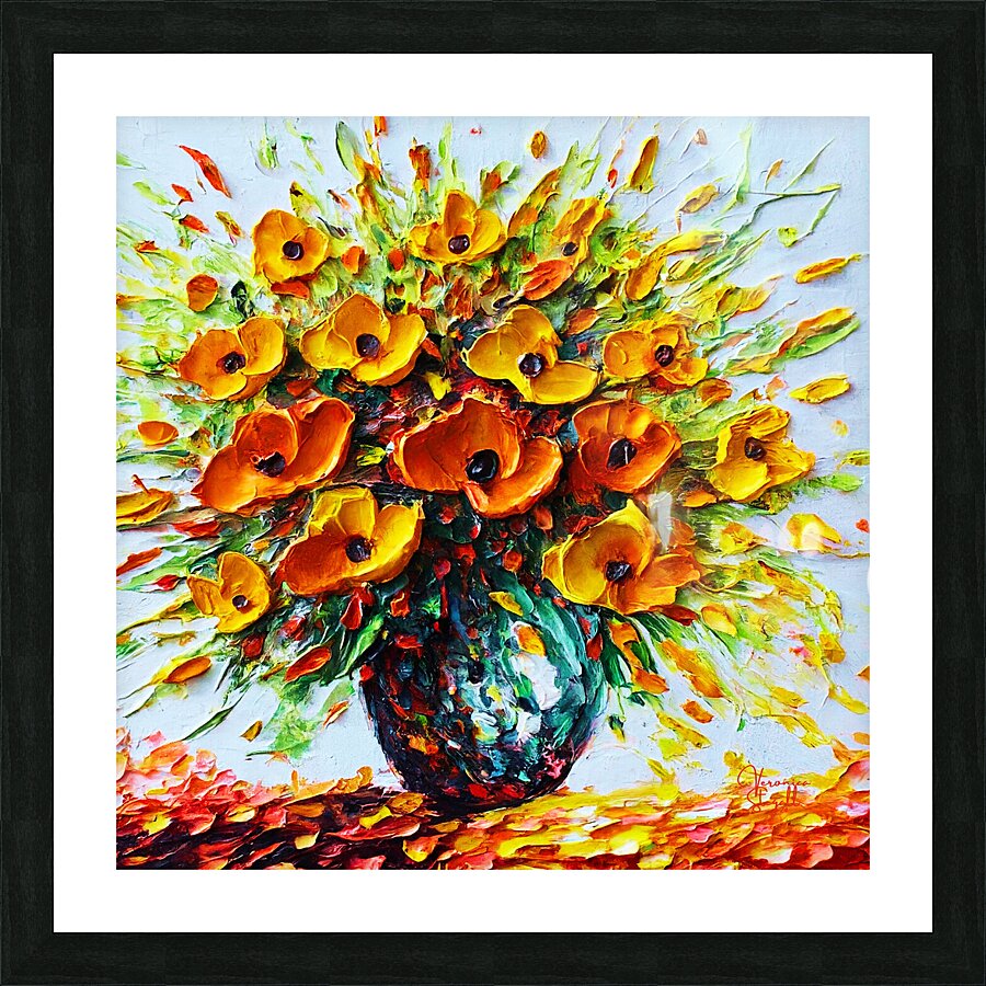 Poppy Passion Picture Frame print
