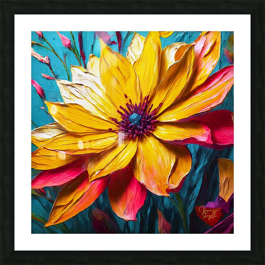 Radiant Bloom Picture Frame print