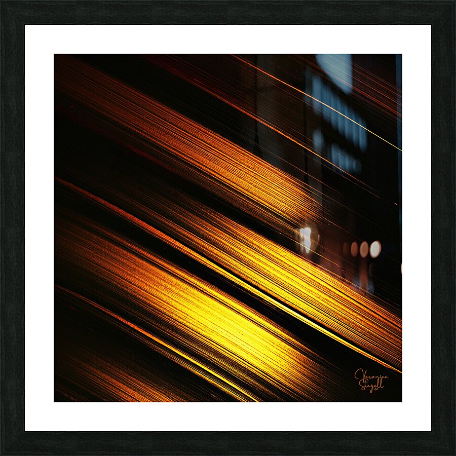 Golden Currents Picture Frame print
