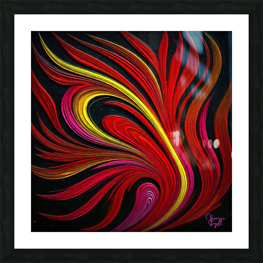 Fire Dance Picture Frame print