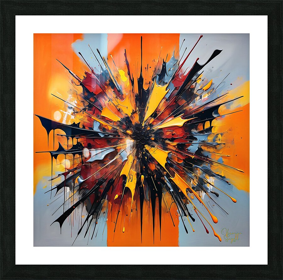 Explosive Energy Picture Frame print