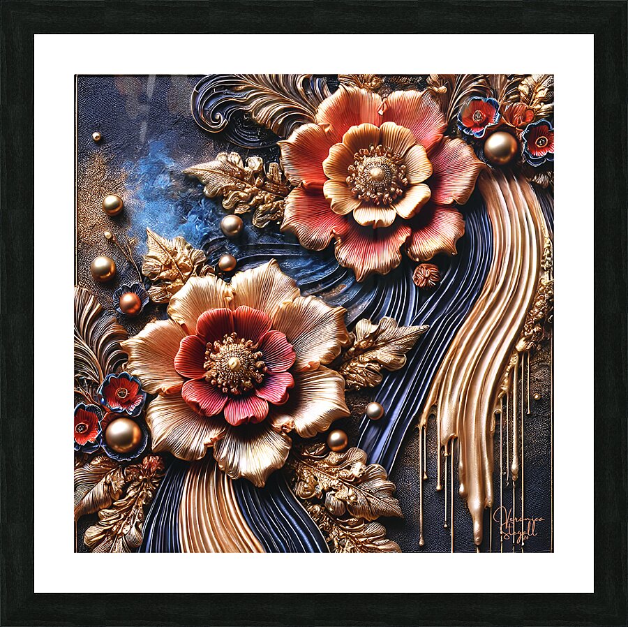 Opulent Bloom  Picture Frame print