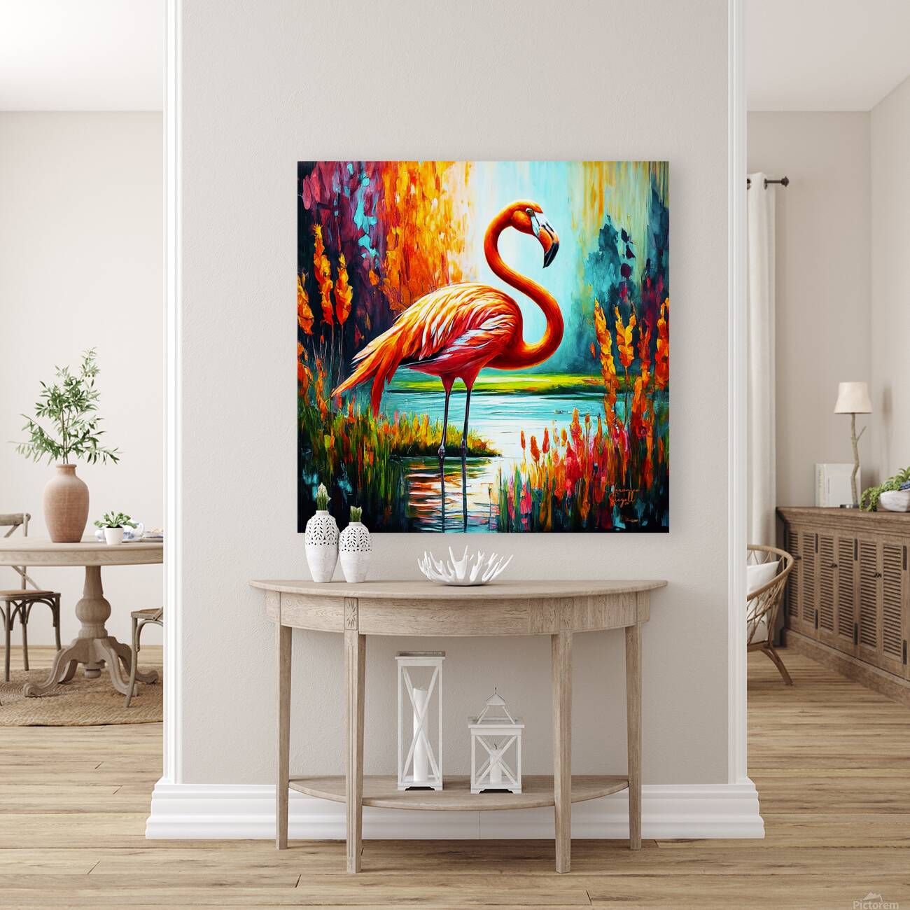 Flamingo Grace Reproduction