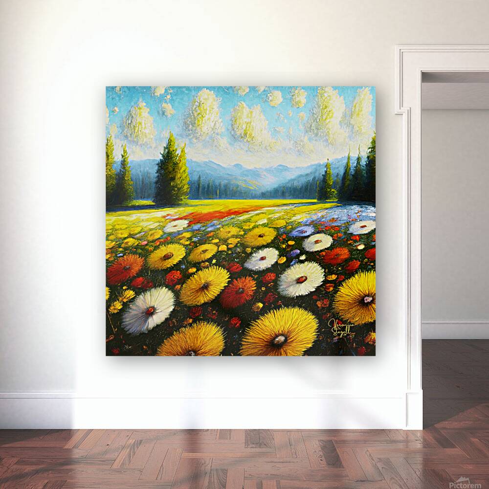 Vibrant Meadow Reproduction
