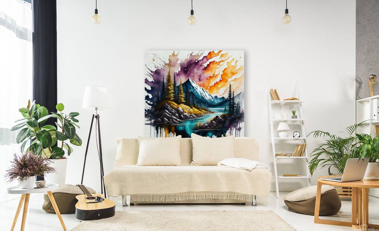 Serene Mountain Escape Reproduction