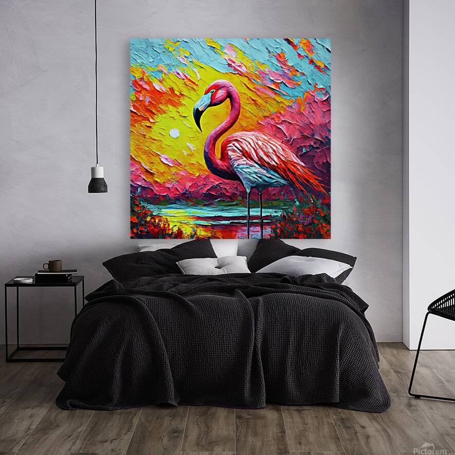 Flamingo Fire Reproduction